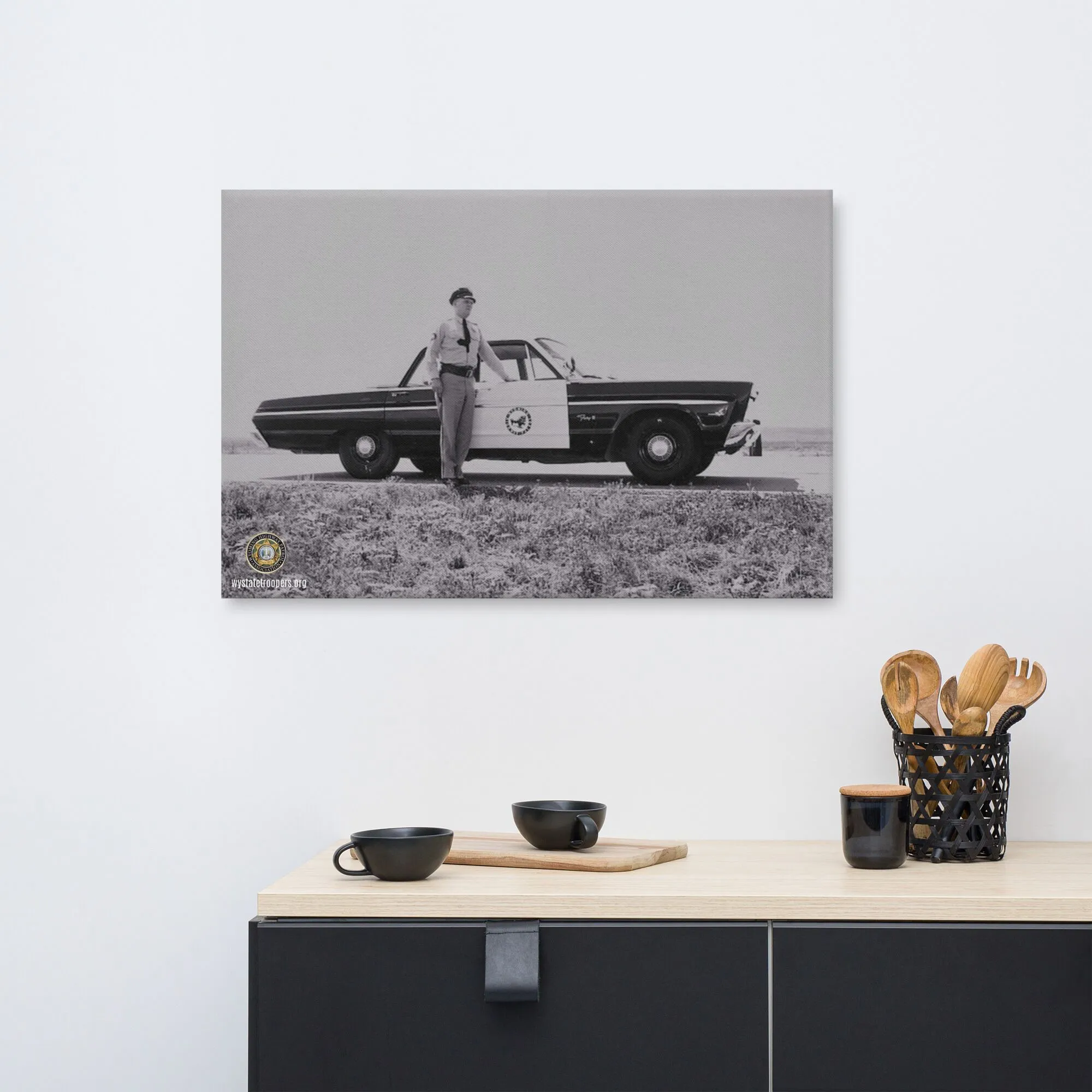 Canvas Wall Print - WHP Historical Patrol Vehicle