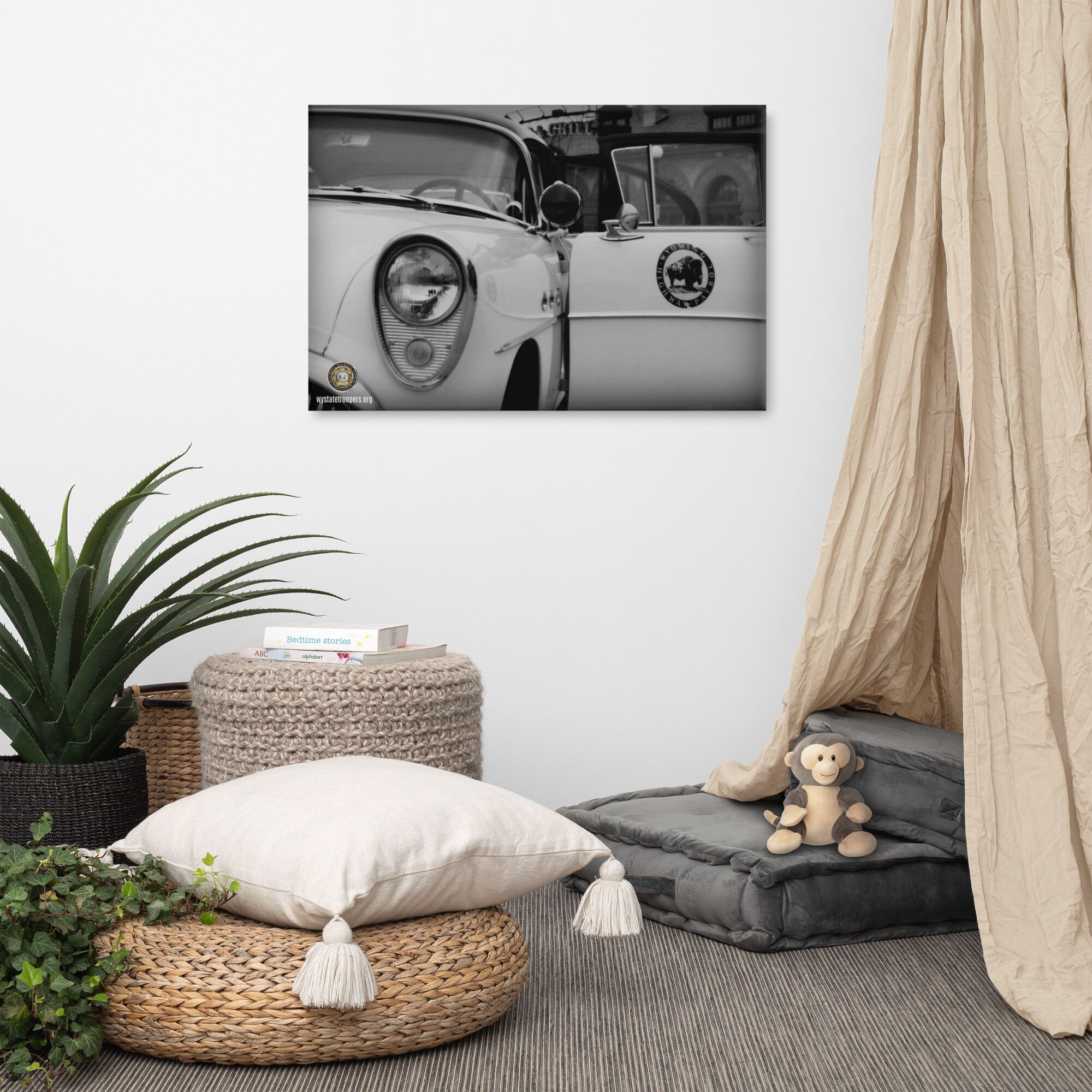 Canvas Wall Print - WHP Historical 1950s Door Logo
