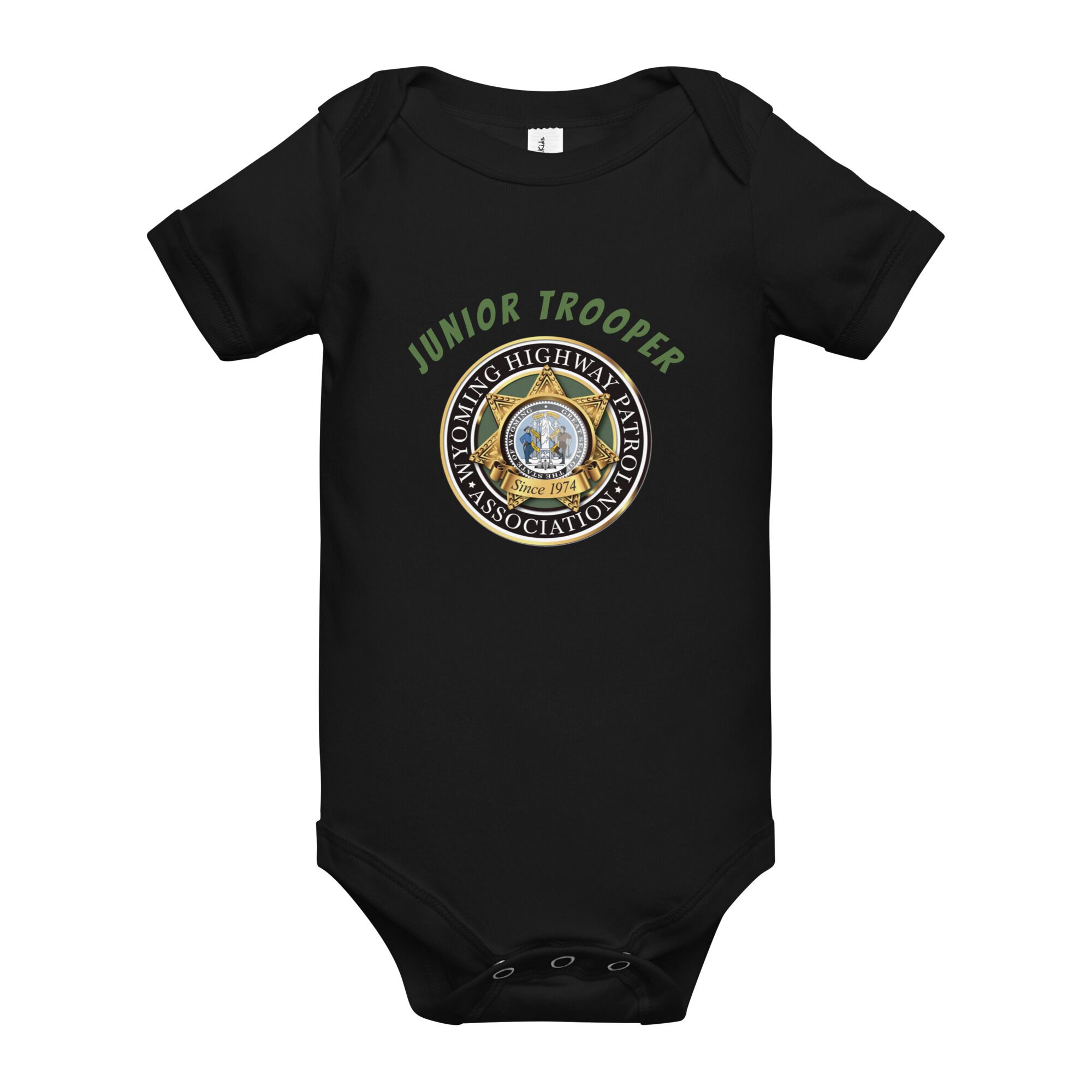 Baby short sleeve one piece WHPA Logo