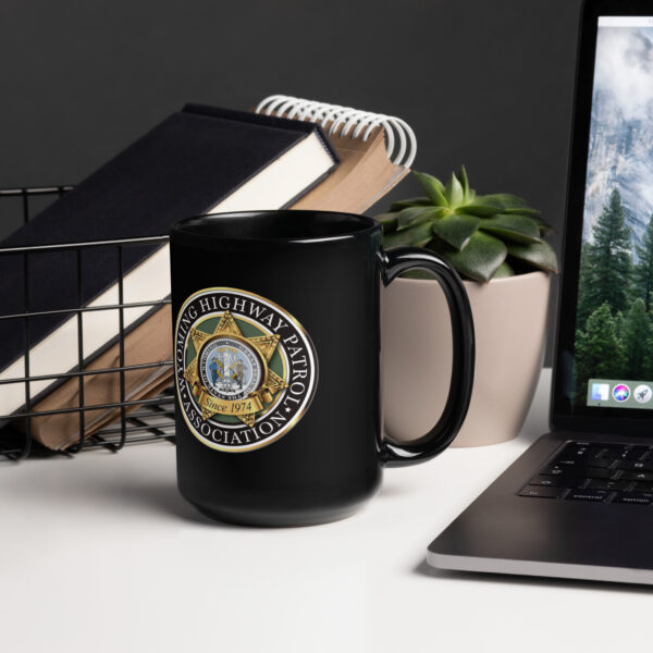Black Glossy Mug WHPA Logo